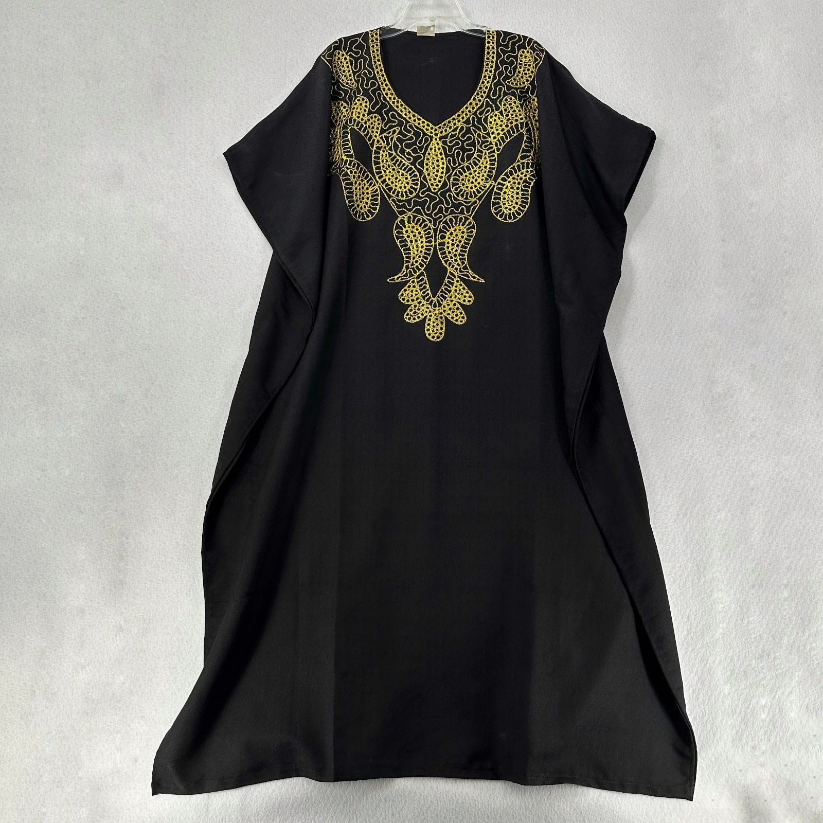 African Kaftan Dress Caftan Dashiki embroidered neck Polyester One Size