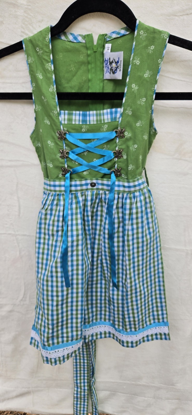 German Children’s Trachten Dirndl Dress Oktoberfest Size 2T-3T EU 92 Traditional