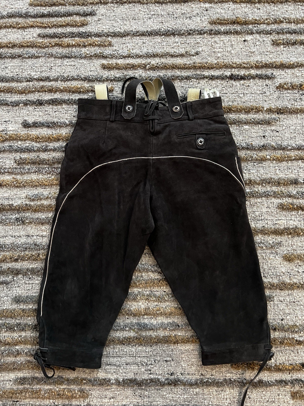 Lederhosen Bavarian Octoberfest Leather Trousers Halloween Costume 34” German