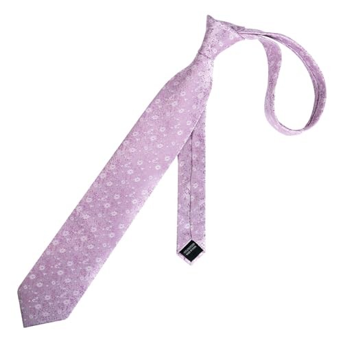 Mens 3.15inches Exquisite Floral Tie with Small Flower Printed 996-lilac