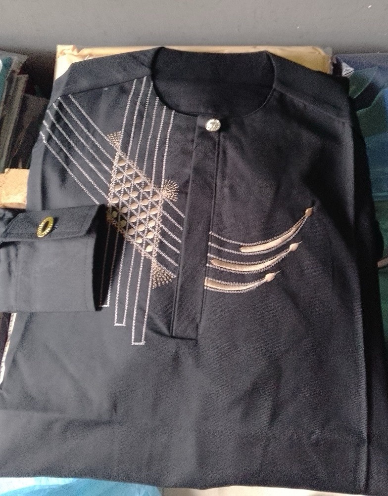 Men’s African Dashiki Boubou Set – Embroidered Traditional Outfit