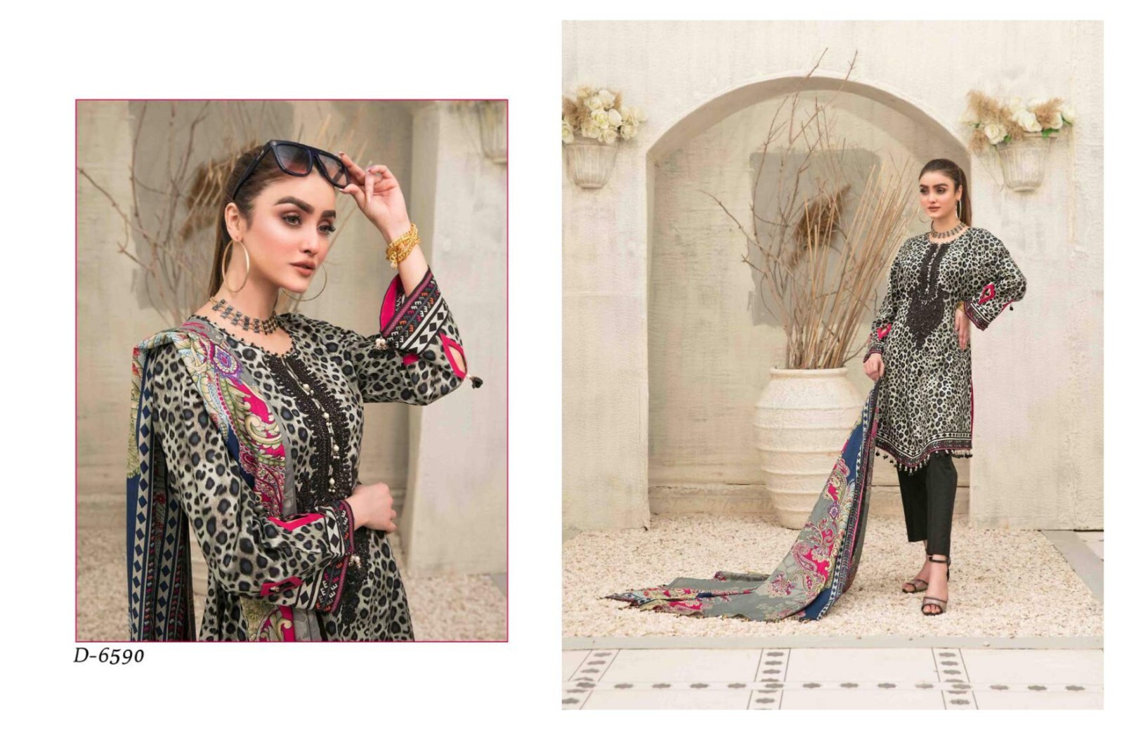 TAWAKKAL MAHRU EMBROIDERED LAWN Collection 3 PIECE SUIT READY TO WEAR