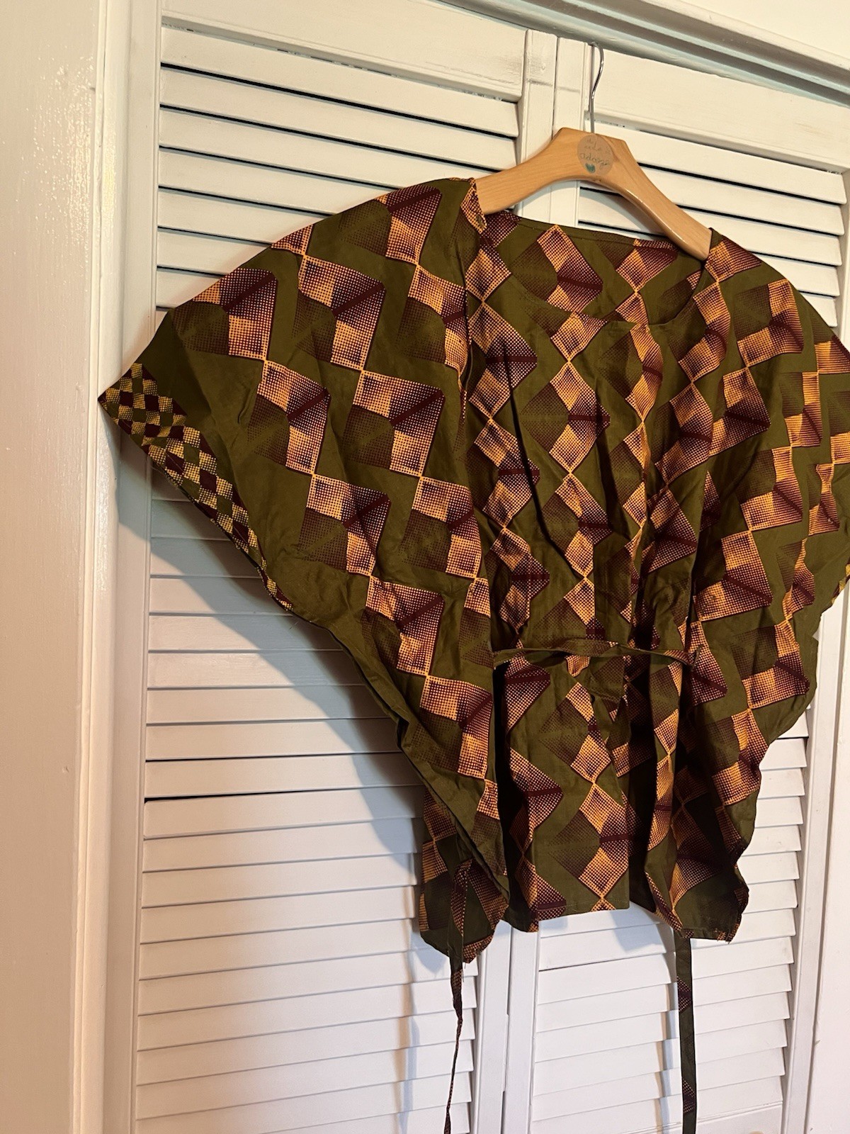 NIGERIAN AFRICAN Women’s Shirt Size Medium M Handmade Dashiki Shirt