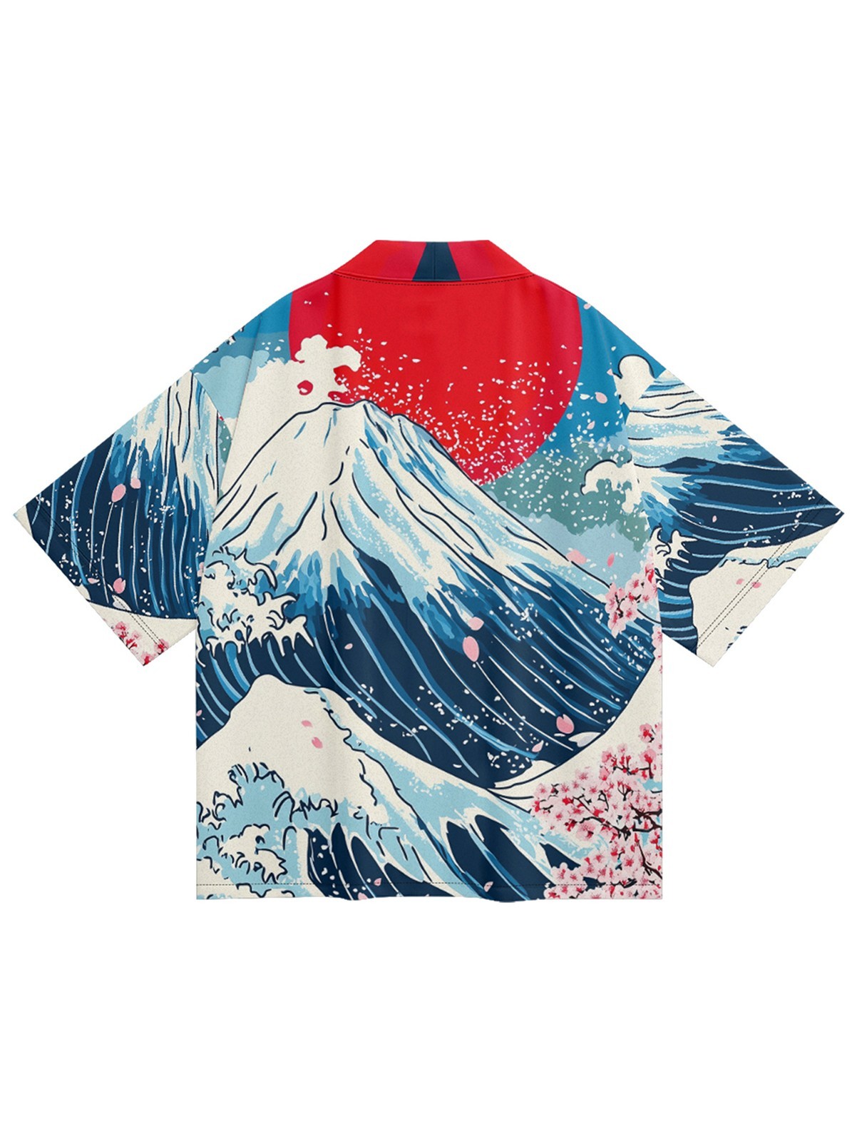 Niepce Men’s Japanese Streetwear Kimono Lightweight Printed Cardigan