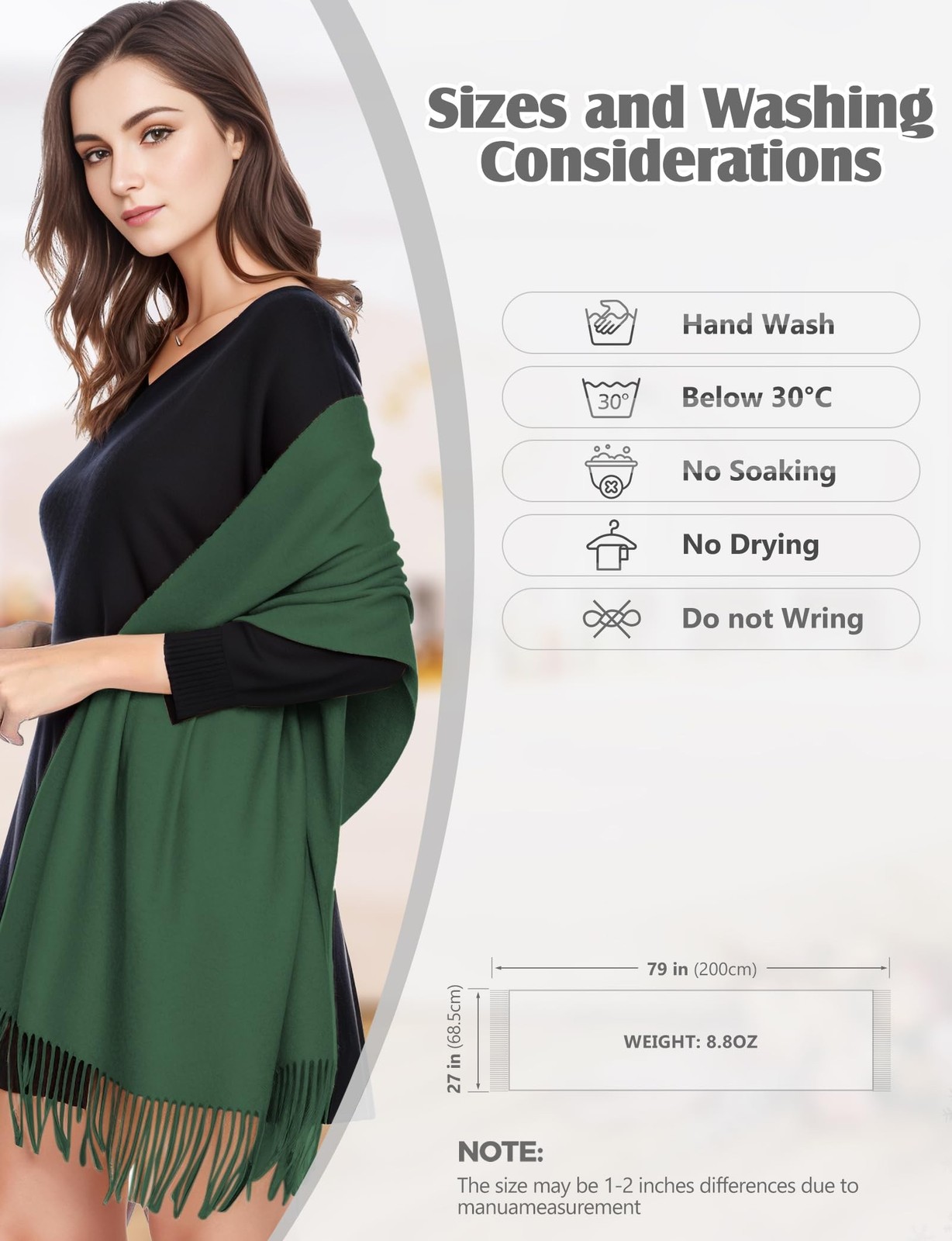 AURUZA Shawls and Wraps for Evening Dresses, Soft Pashmina Shawls for Women, …