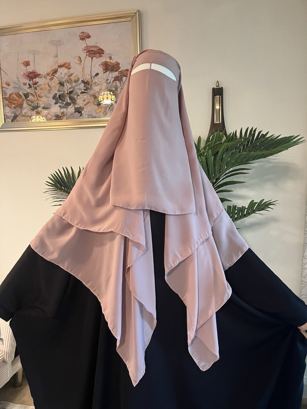3 layers Nose String Niqab, Khimar Jilbab Niqab Long Scarf Hijab،نقاب،حجاب،جلباب