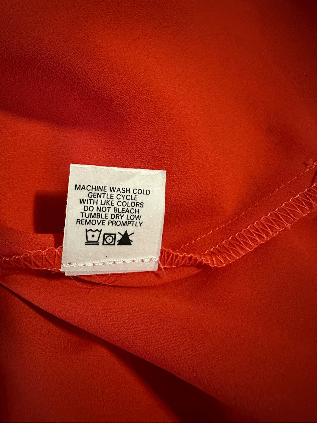 three eighty two Beckett in tomato blouse long sleeve