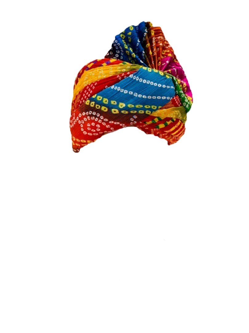 Safa Turban Indian Wedding Bandhani Safa for Baraati/Family Members