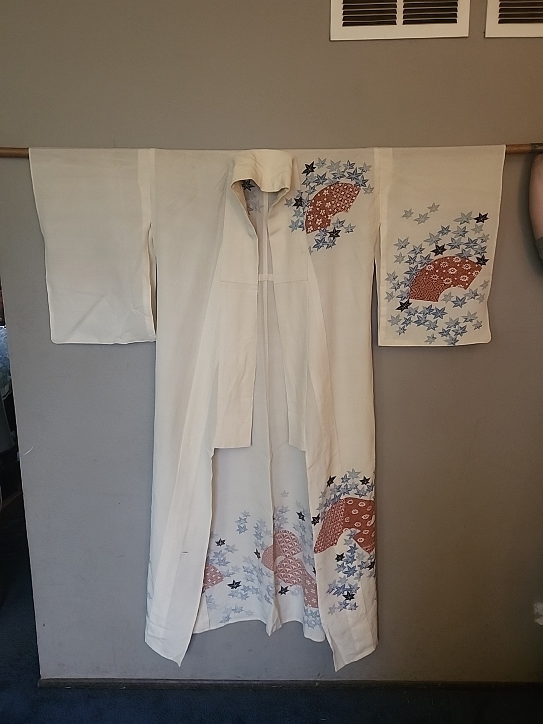 Vintage Kimono Robe Japanese or Asian, 50+ Years Old Nagajuban,Obi,Zori,Tabi