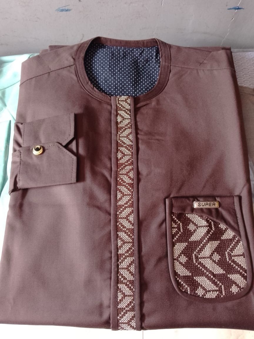 Men’s African Dashiki Boubou Set – Embroidered Traditional Outfit