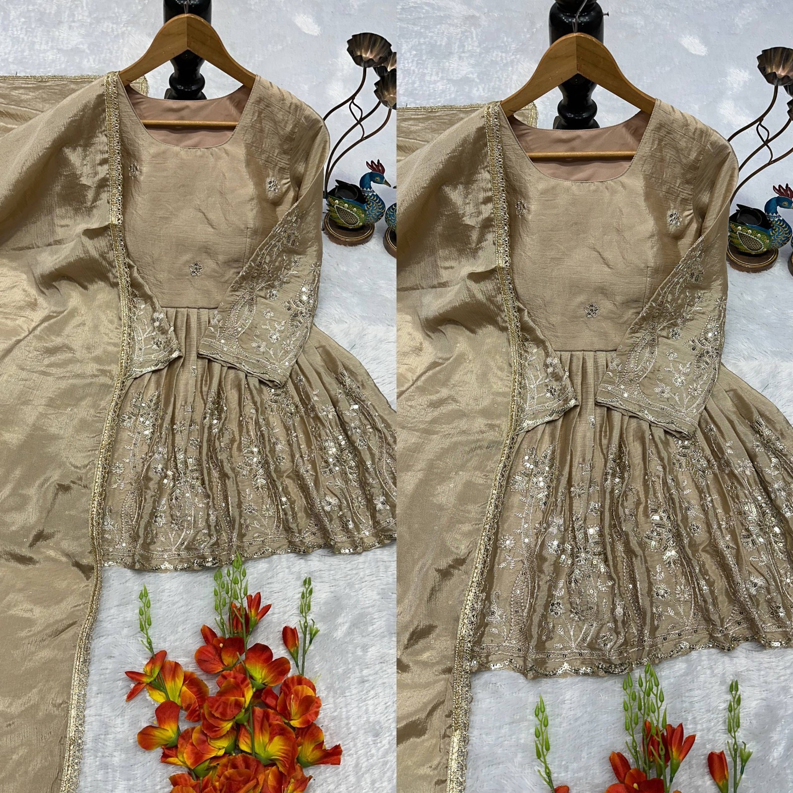 Designer Indian Pakistani top plazzo Bollywood Dress Party Wear Suit wedding