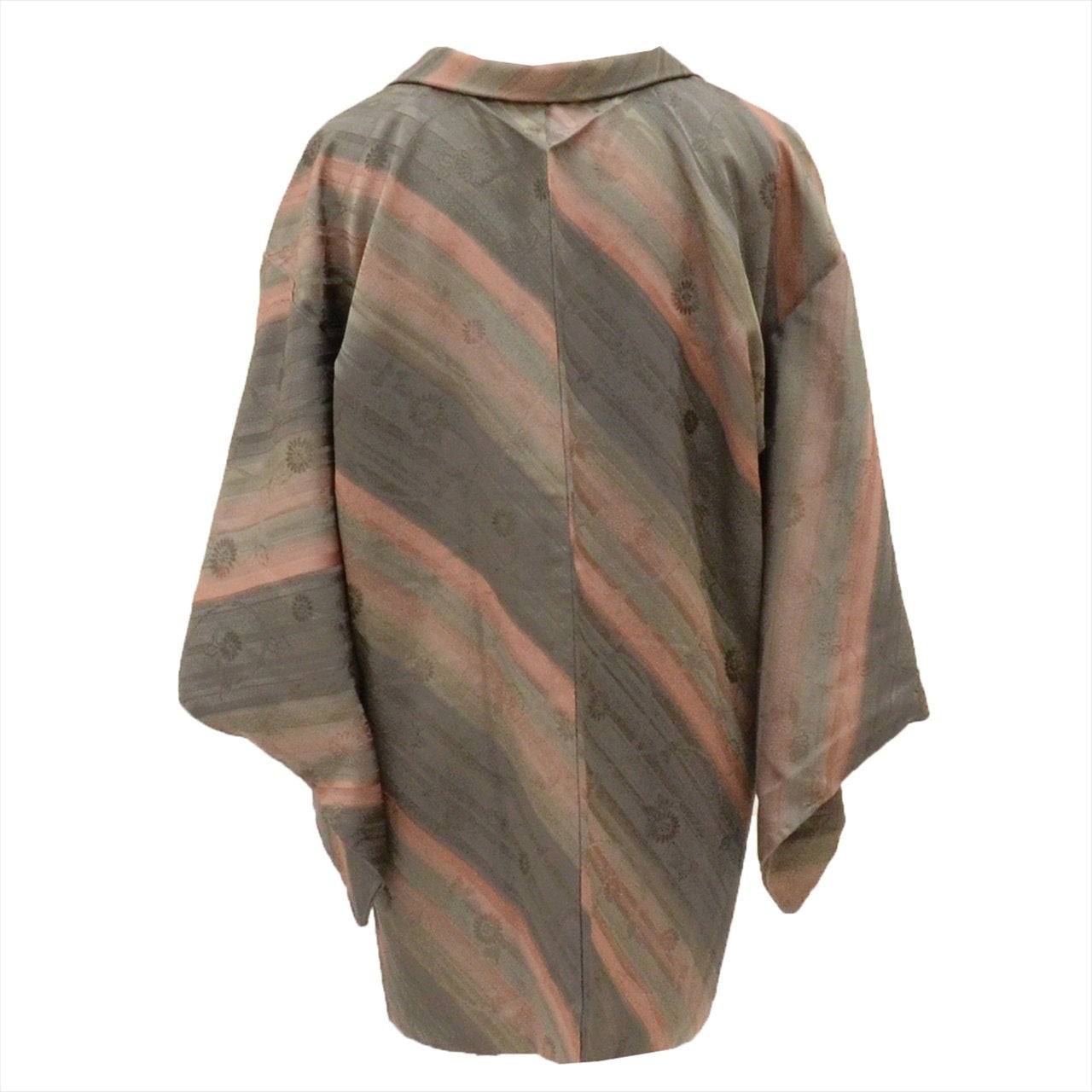 Vintage Japanese Kimono | Haori Jacket | Silk | Gray | tt1718b