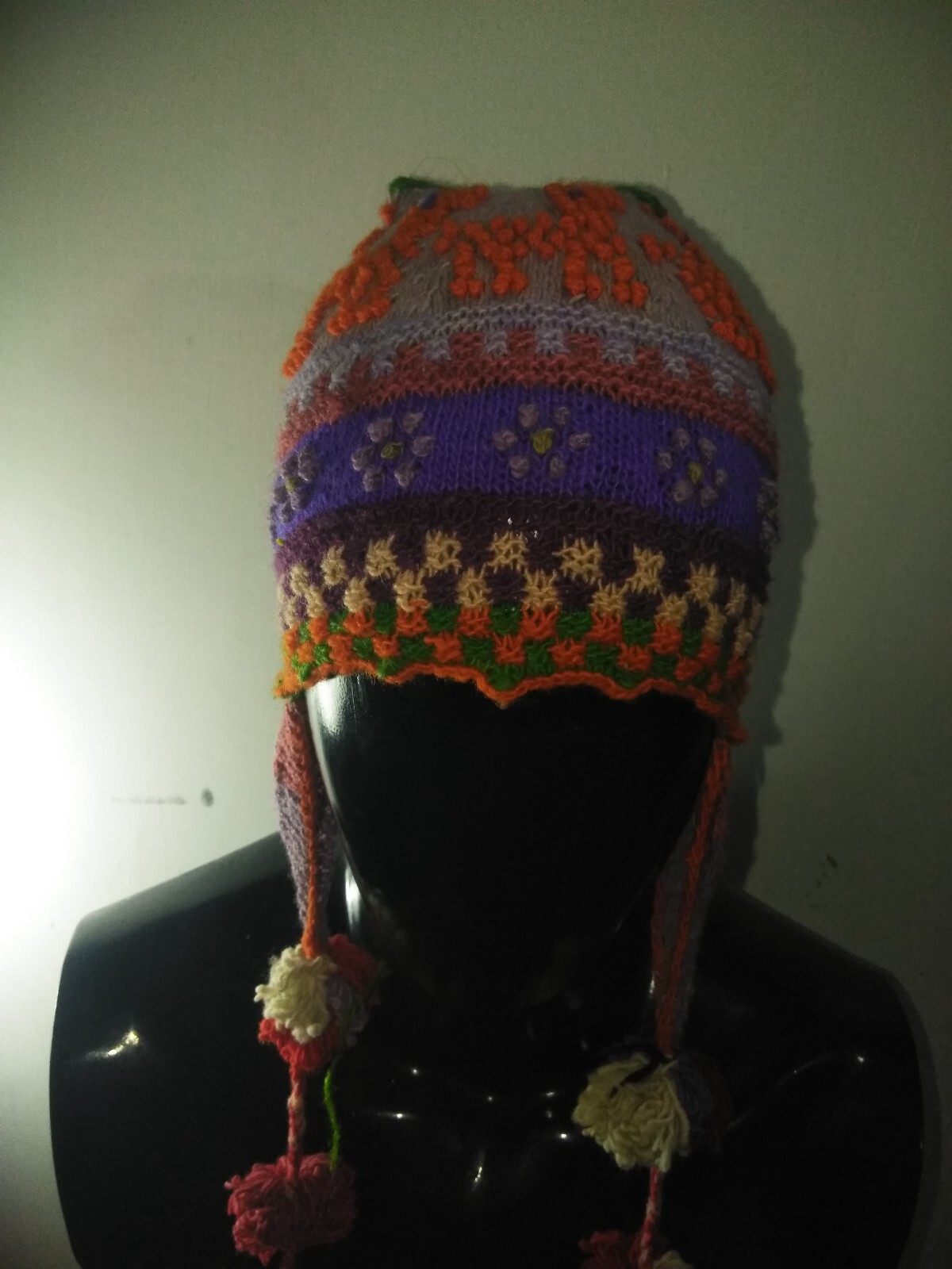 Peruvian handmade chullo – hat – hat for women – warm winter – knitted in wool