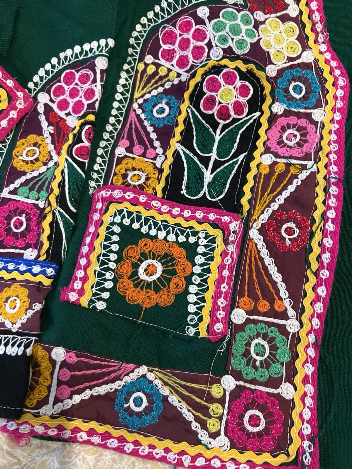 Traditional Cuzco Peru Unisex Huayno Dance Costume Top Shirt / Jacket Handmade