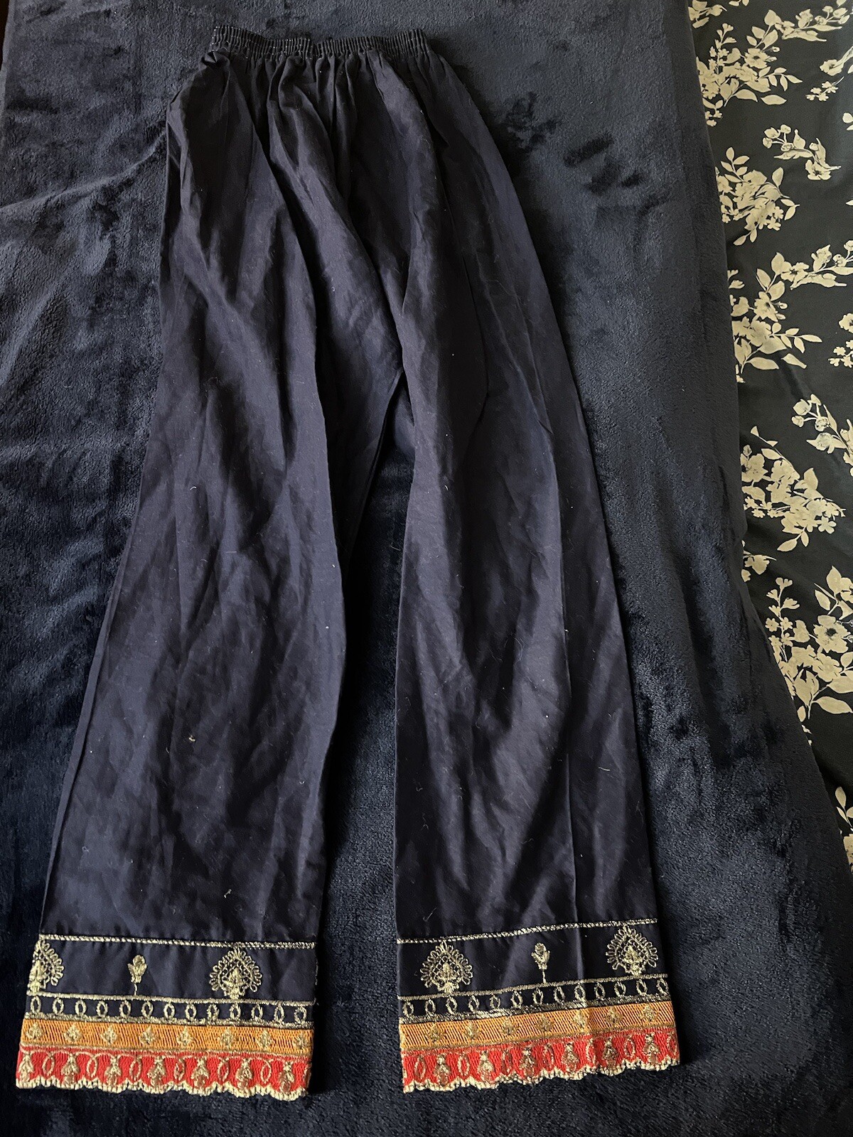 2 Pieces Pant Dress Embroidered Fancy Party Eid Ramadan Wear Size 6/8 Year