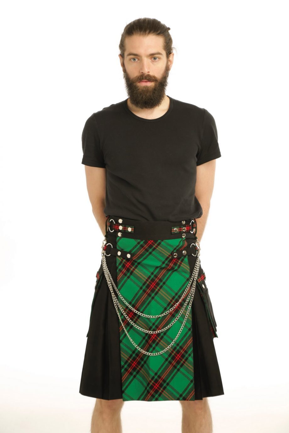 Men’s hybrid kilt made of 100% cotton for Scottish men. Sizes from 28″ to 62″ in