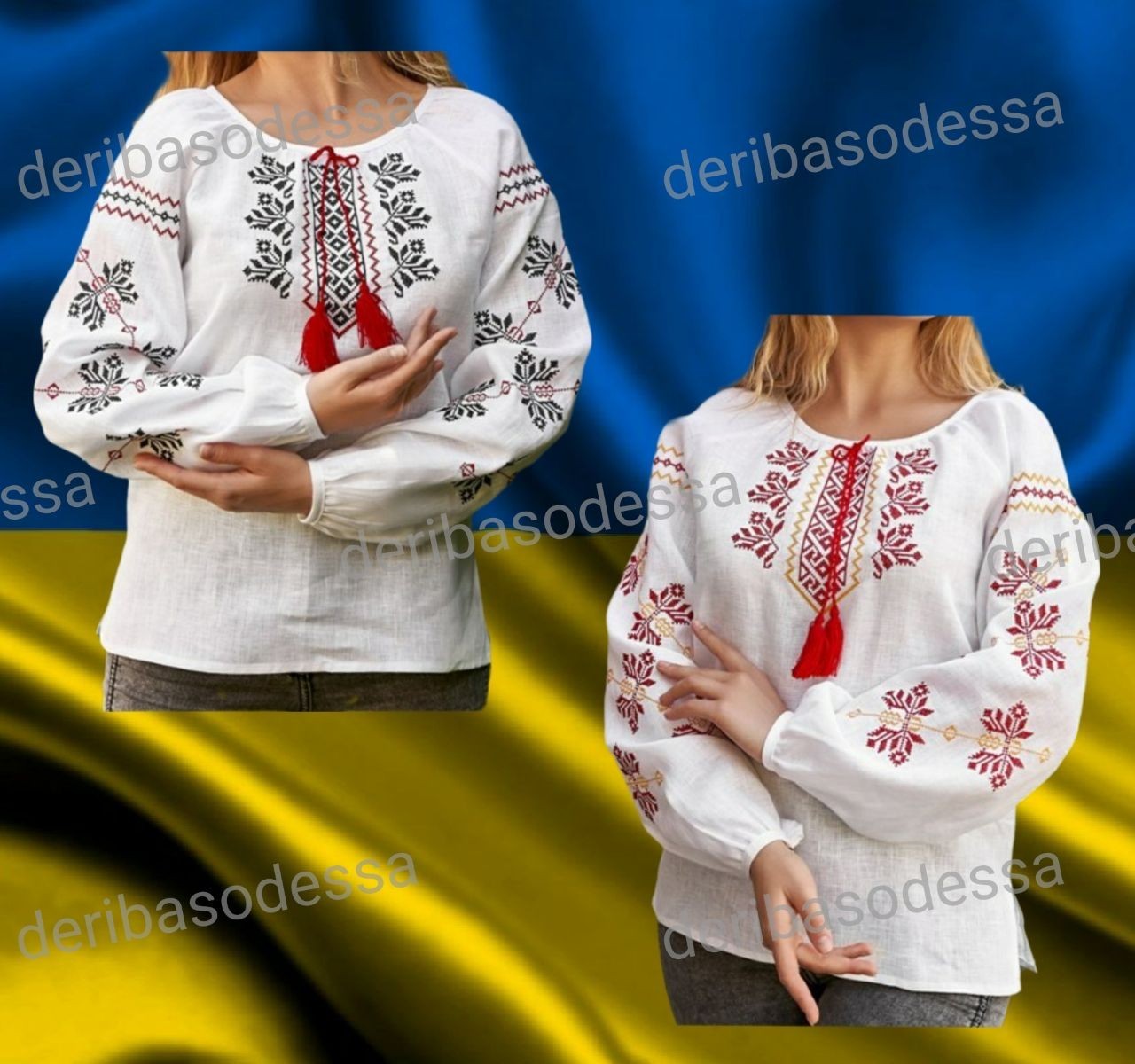 Traditional Ukrainian embroidered shirt, blouse Vyshyvanka S,M,L,XL,2XL,3XL,4XL