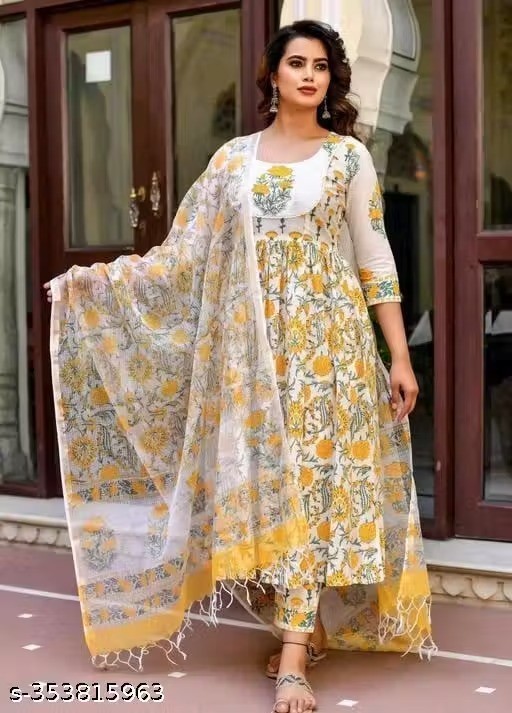 Indian Salwar Kameez Suit Readymade 3Pc Women Party Wear Dress Dupatta