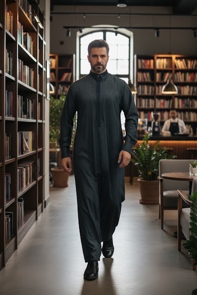 Lawung Al Ameer Mens Eid Thobe Jubba 2026 Luxury Premium Dishdasha AA2653