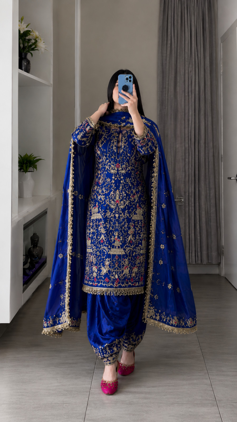 Readymade Bandhani Indian Pakistani Wedding Party Salwar Kameez Anarkali Suits