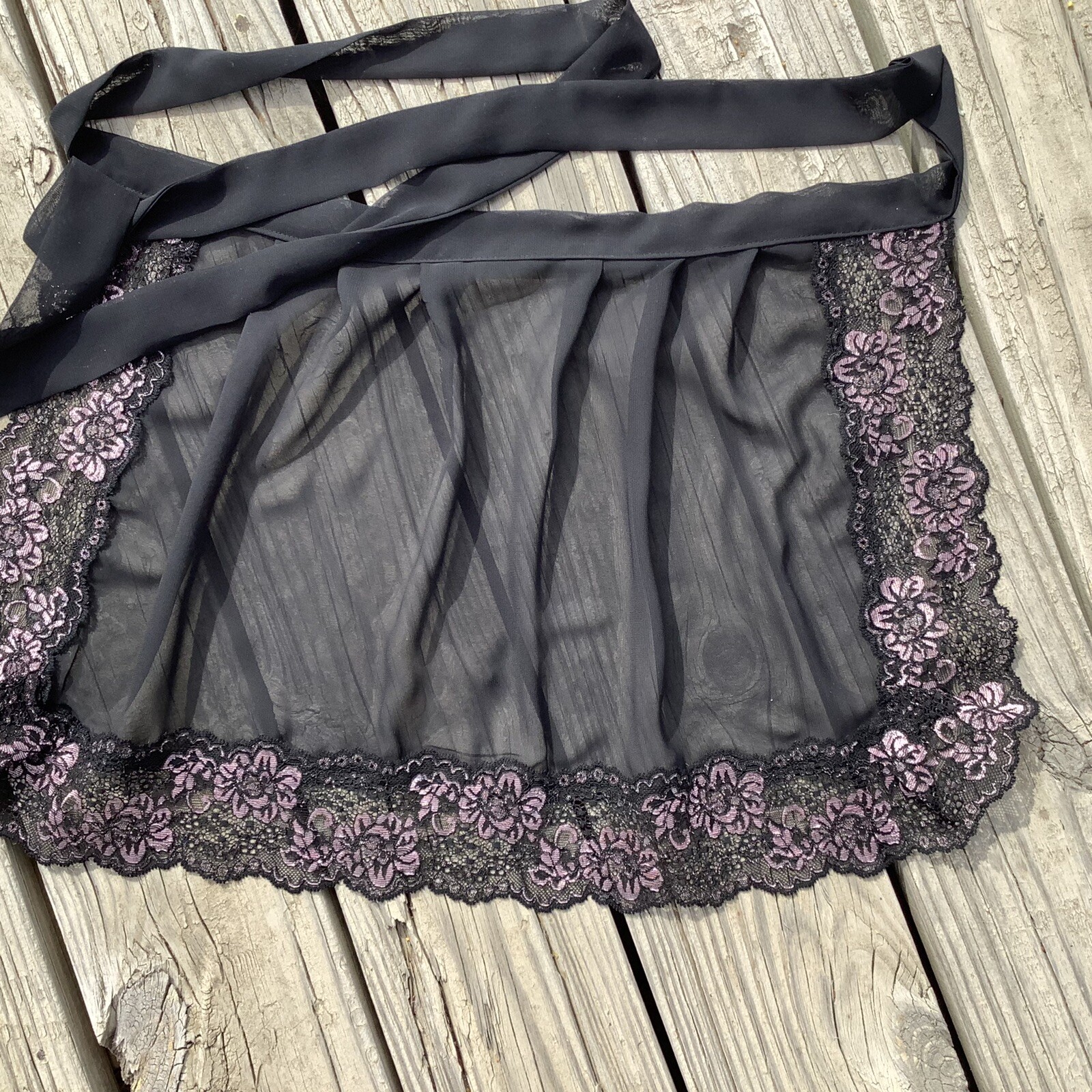 Black Pink LaCe Ruffles Apron, Oktoberfest Apron, Birthday Gift apron For Women