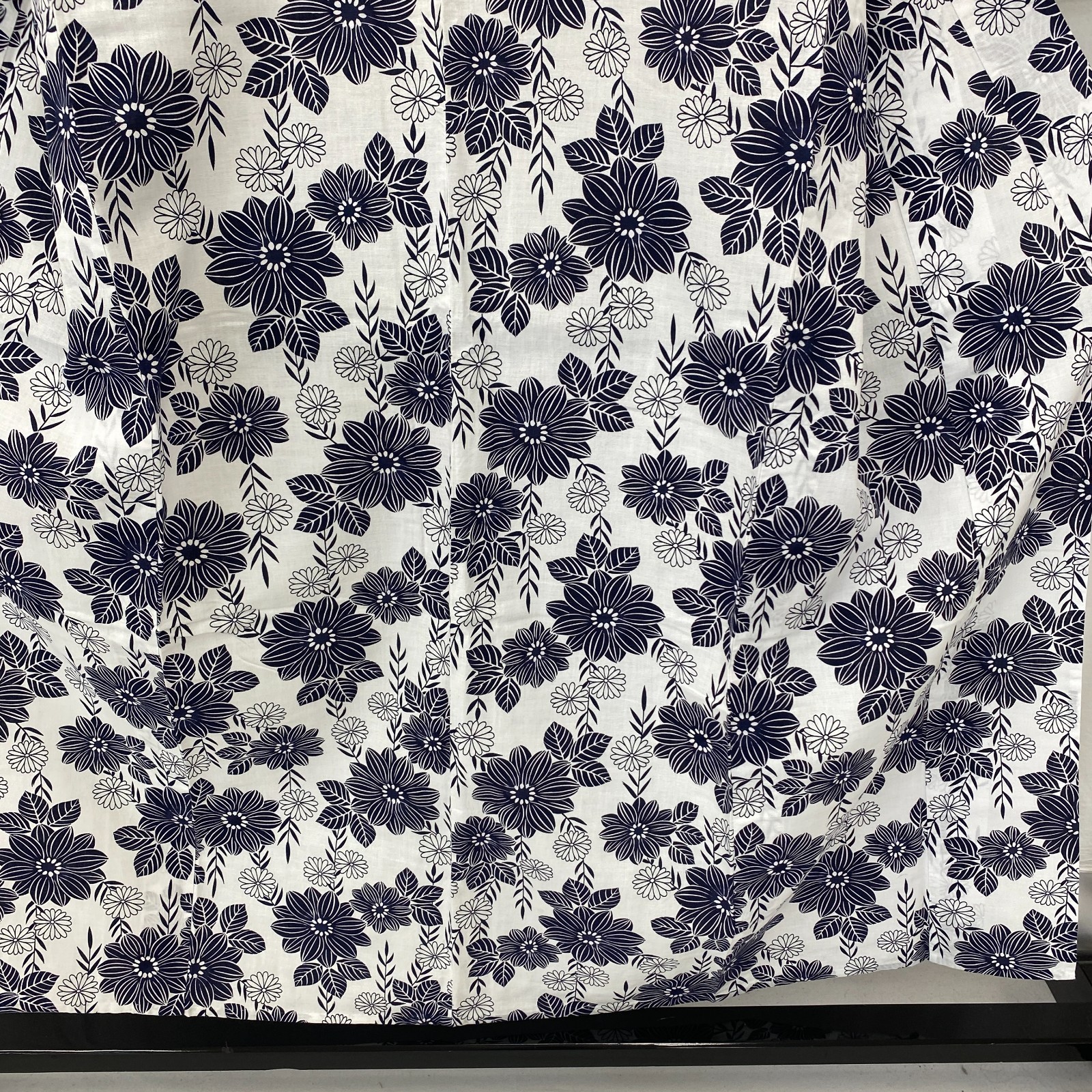 Japanese Vintage Kimono Yukata Cotton White No Lining Traditional Length 59 in