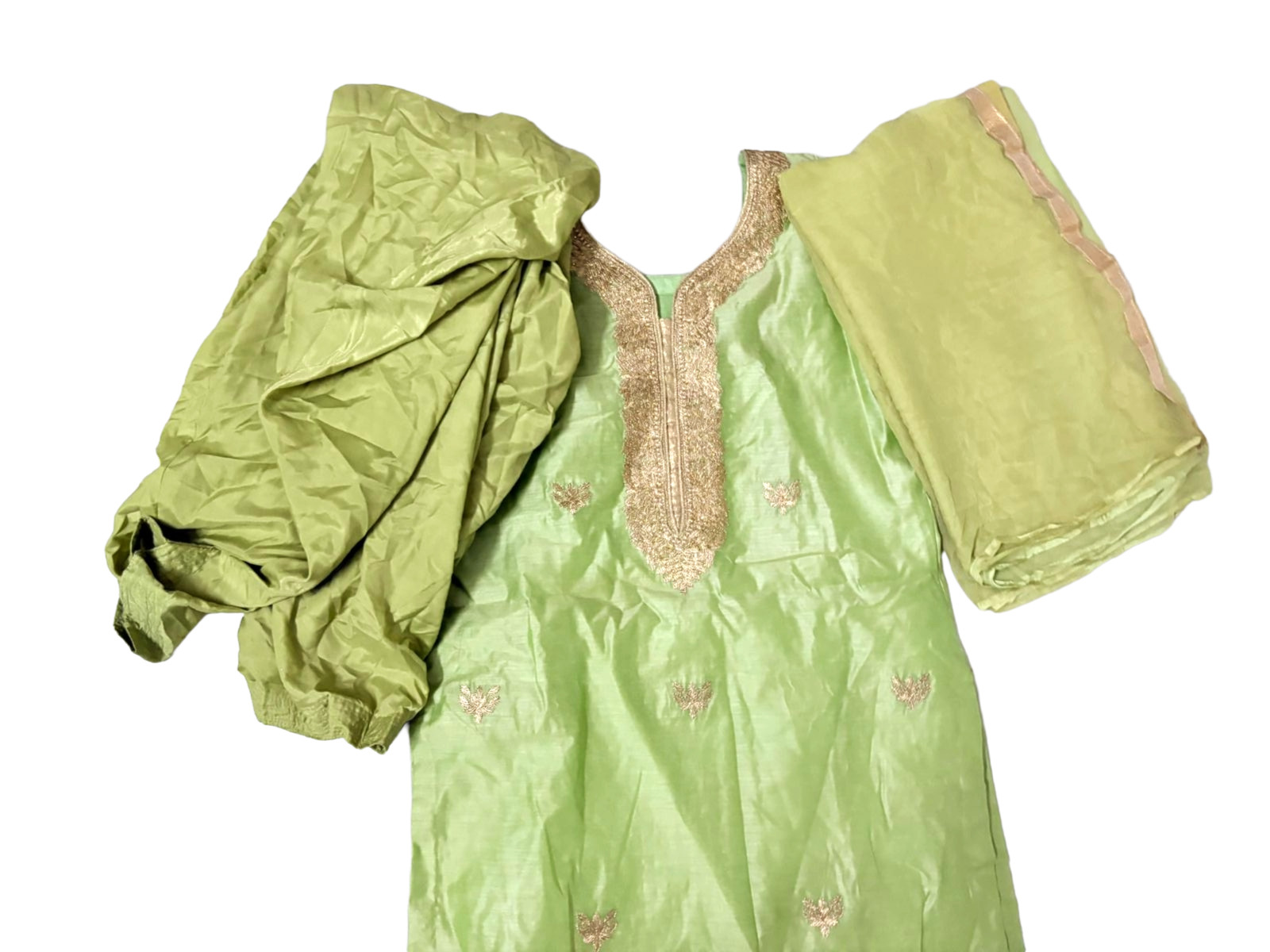 Vintage Sari Indian Women Wrap Dress Sewing Used Embroidered Fabric Cotton Saree