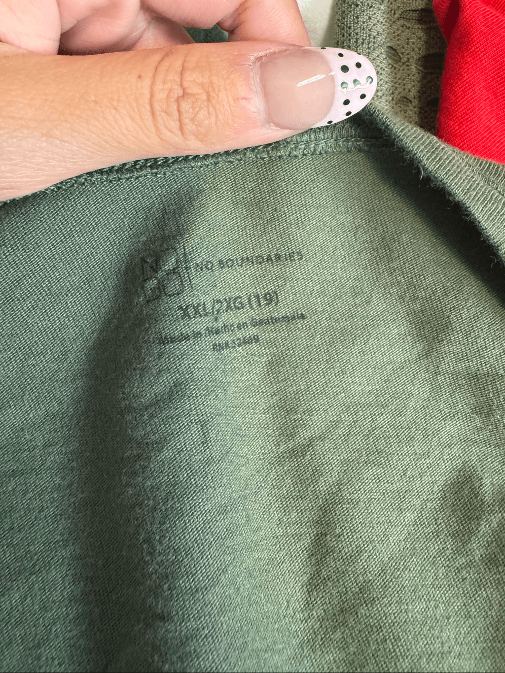 No Boundaries Solid Olive Green Crew Neck T-Shirt Womens Size XXL 19 Short Sleev