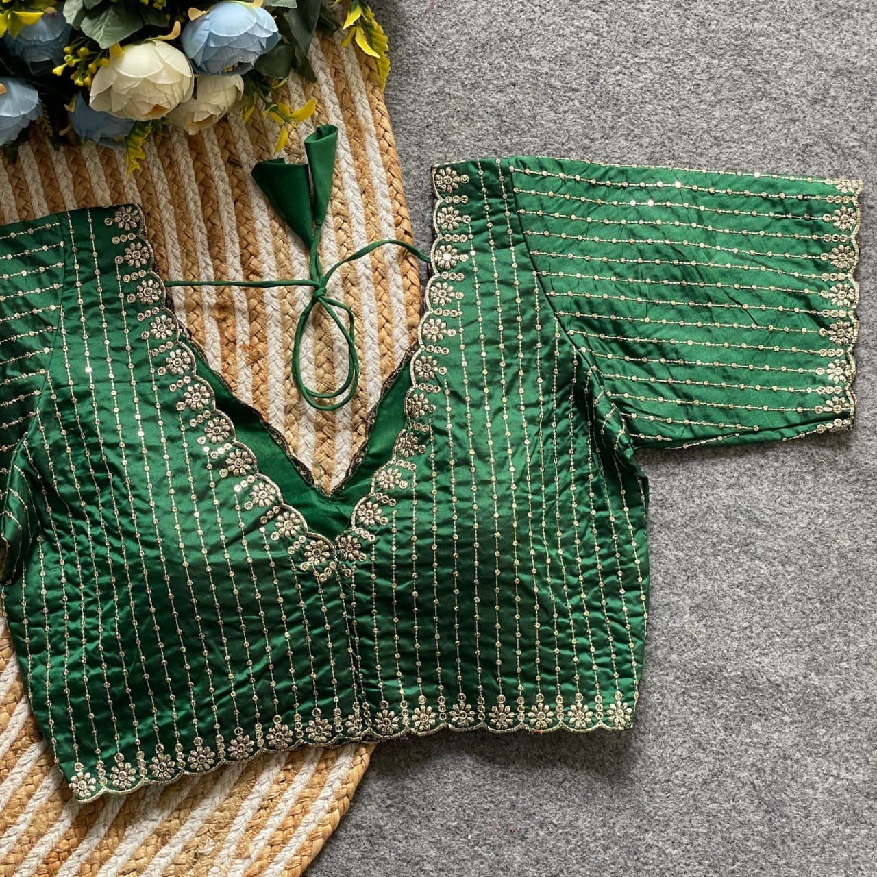 Saree Blouse Readymade Designer Sari Choli Indian Partywear Summer Cotton Top