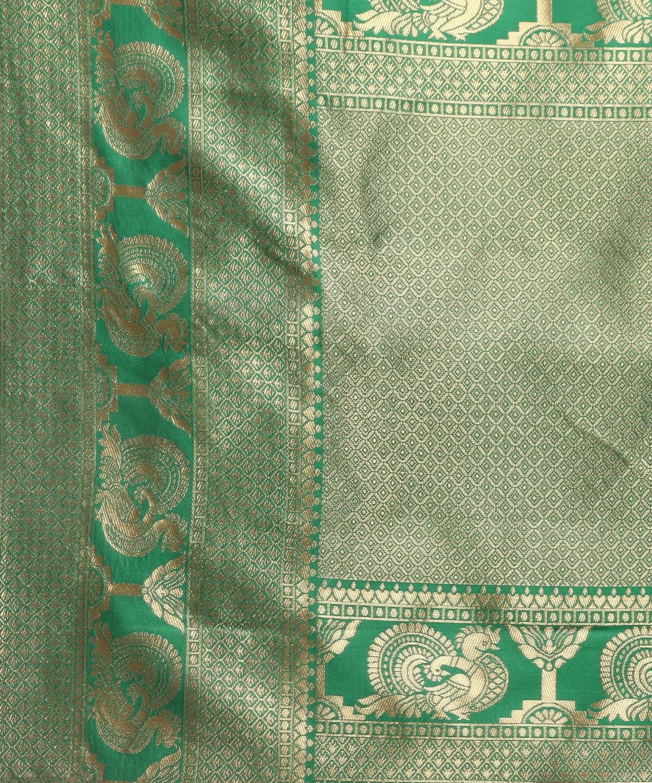 Areca Designer Pink Peacock Silk saree blouses women Saree cut-5.5 meter