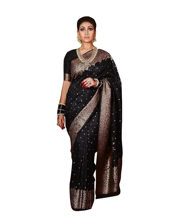 Women’s Adorable Kanjivaram Soft Silk Saree With Blouse Piece