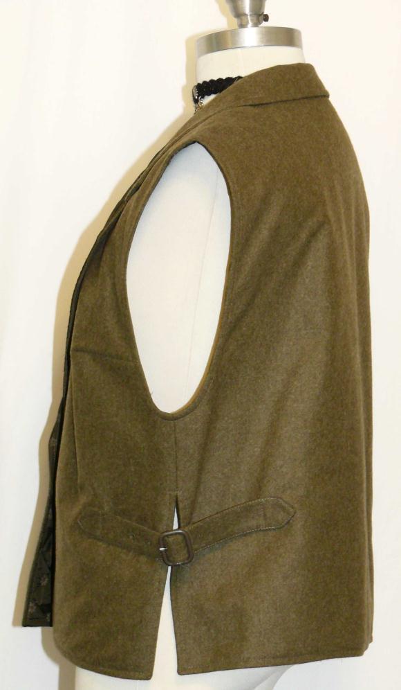 WOOL Women VEST Hunting Jacket / Has SIDE BELTS German Winter B42″ Eu44 12 M