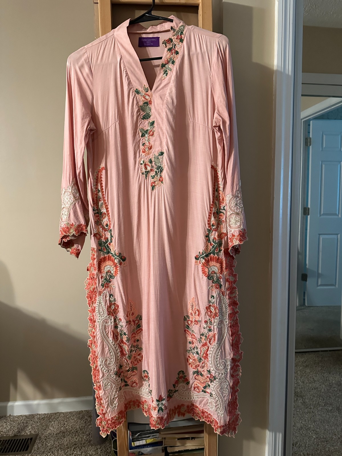 KURTA KURTI Women’s Small- Ethnic Embroidered 2xSlit Indian Tunic – Sana Safinaz
