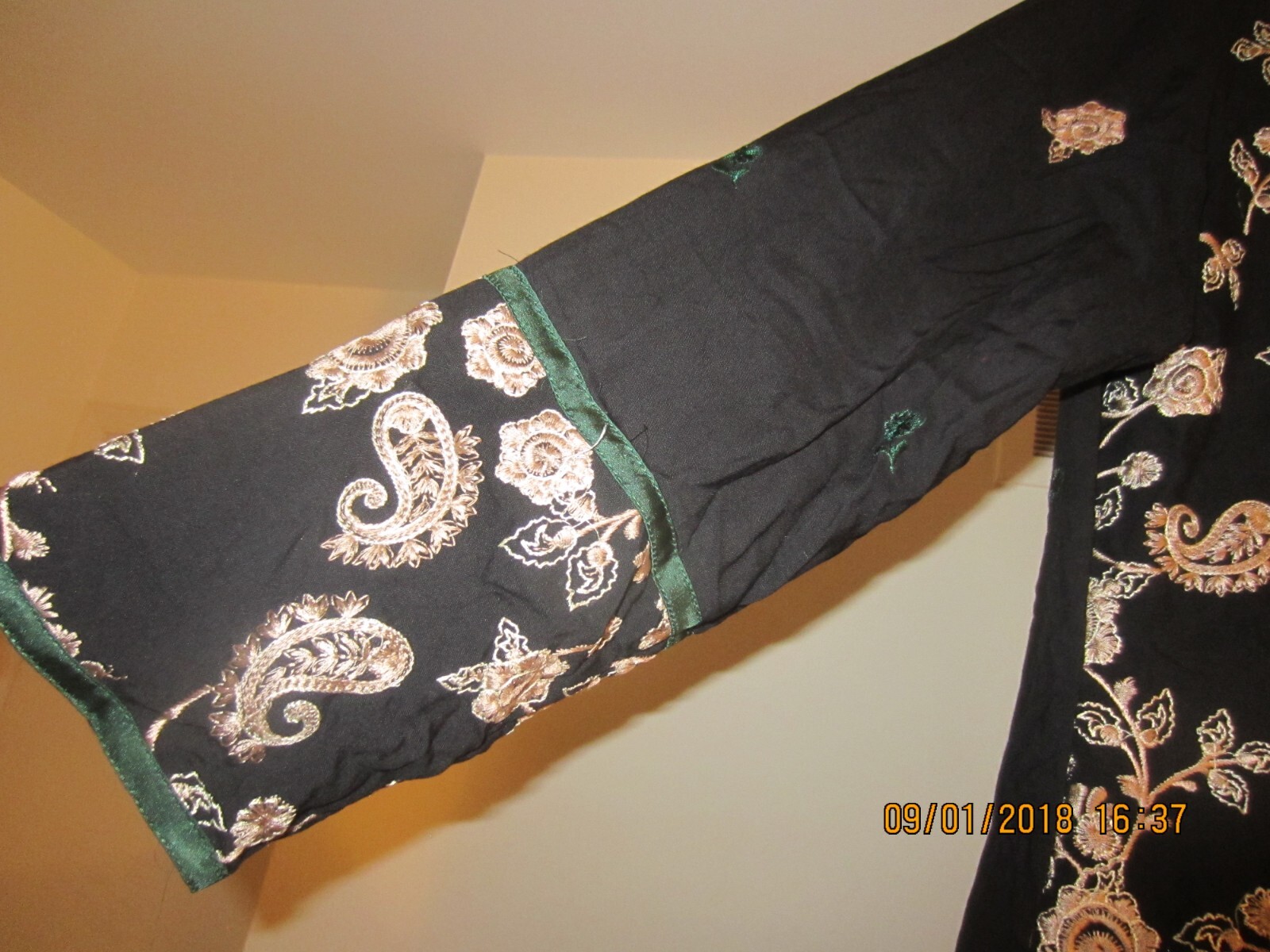 STITCHED SHIRT-GALA DESIGN (PUNJABI)-SPECIALLY EMBROIDERED CHIFFON (18-17A)