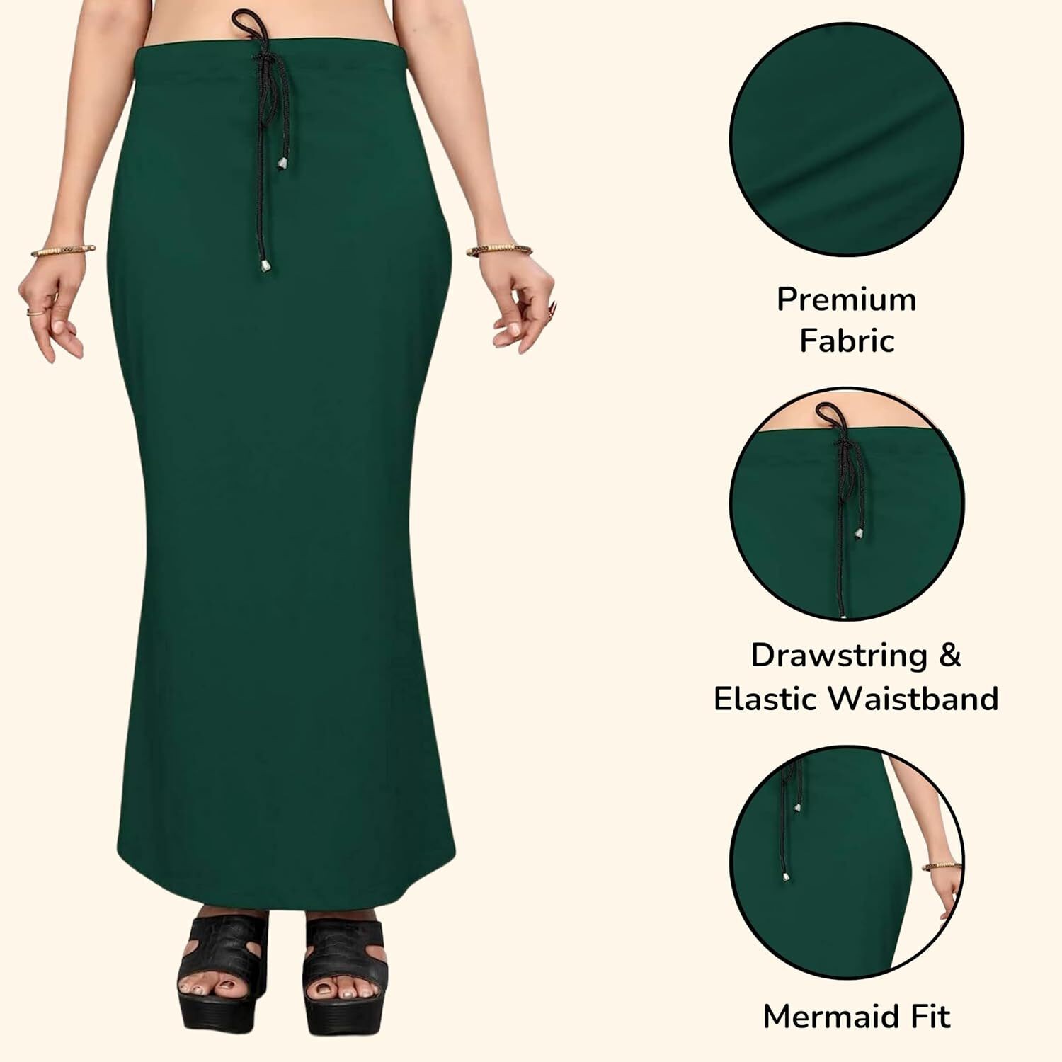 Lycra Saree Shapewear Petticoat for Women by Shreekama
