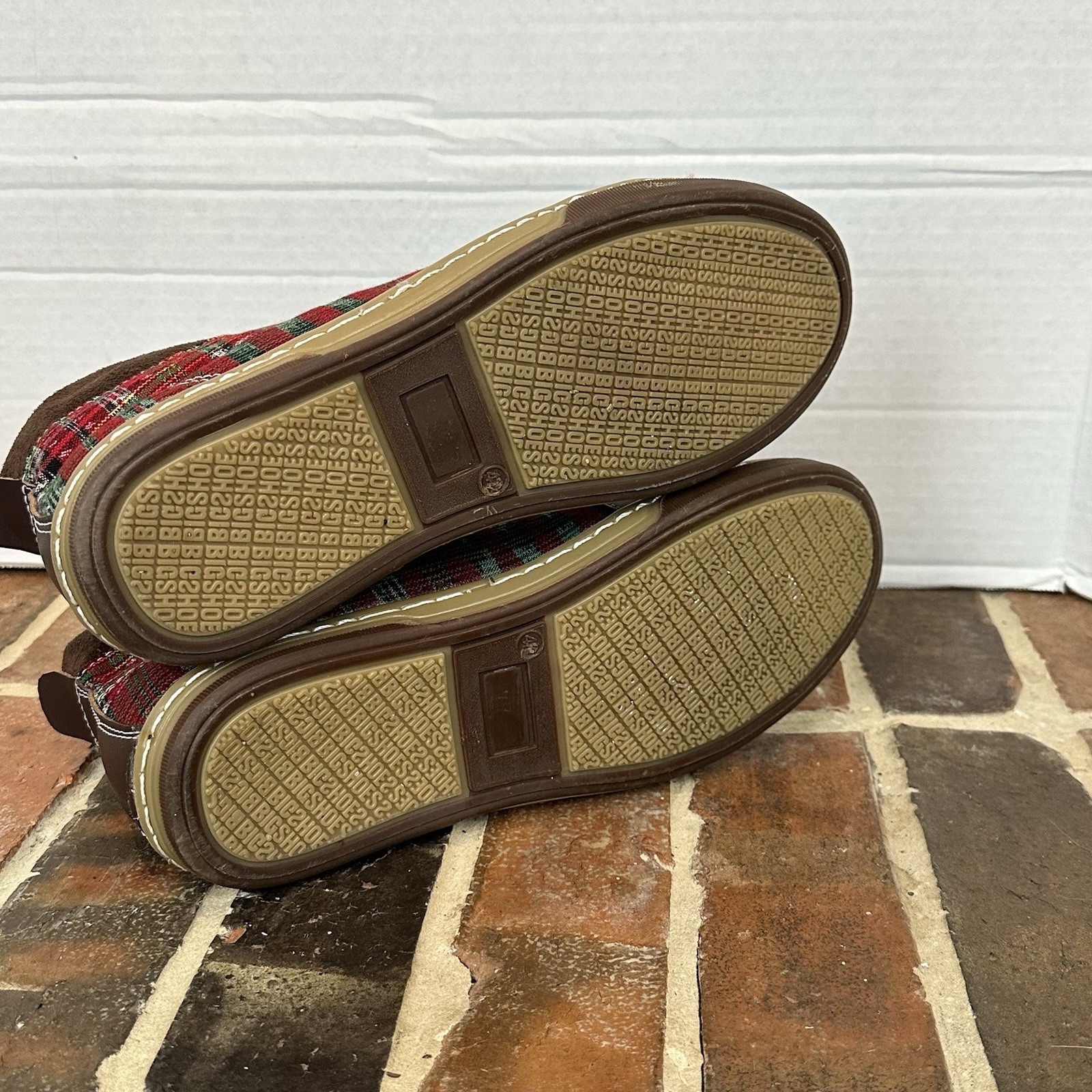 Men’s Handmade textile shoes MADE IN GUATEMALA Red Blue Brown US 9.5