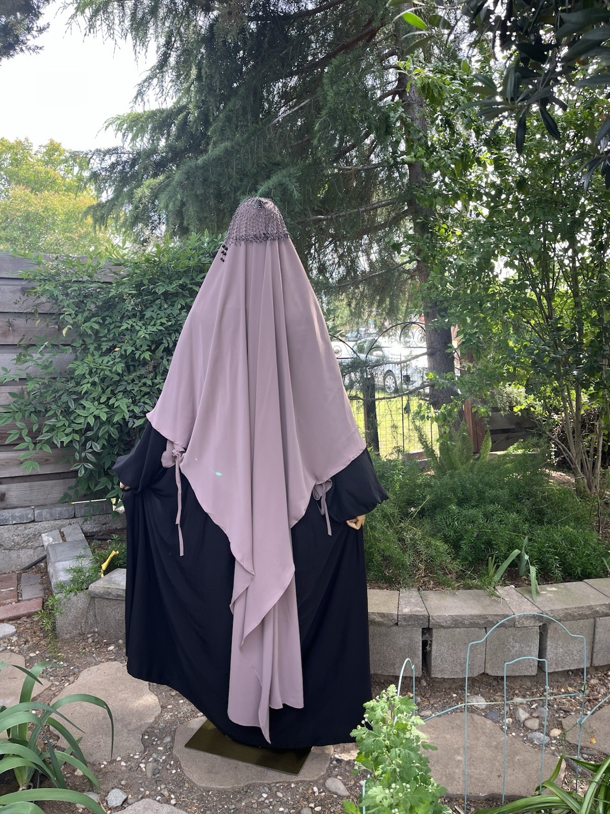 Long New Design Khimar With Lantern Sleeve Abaya