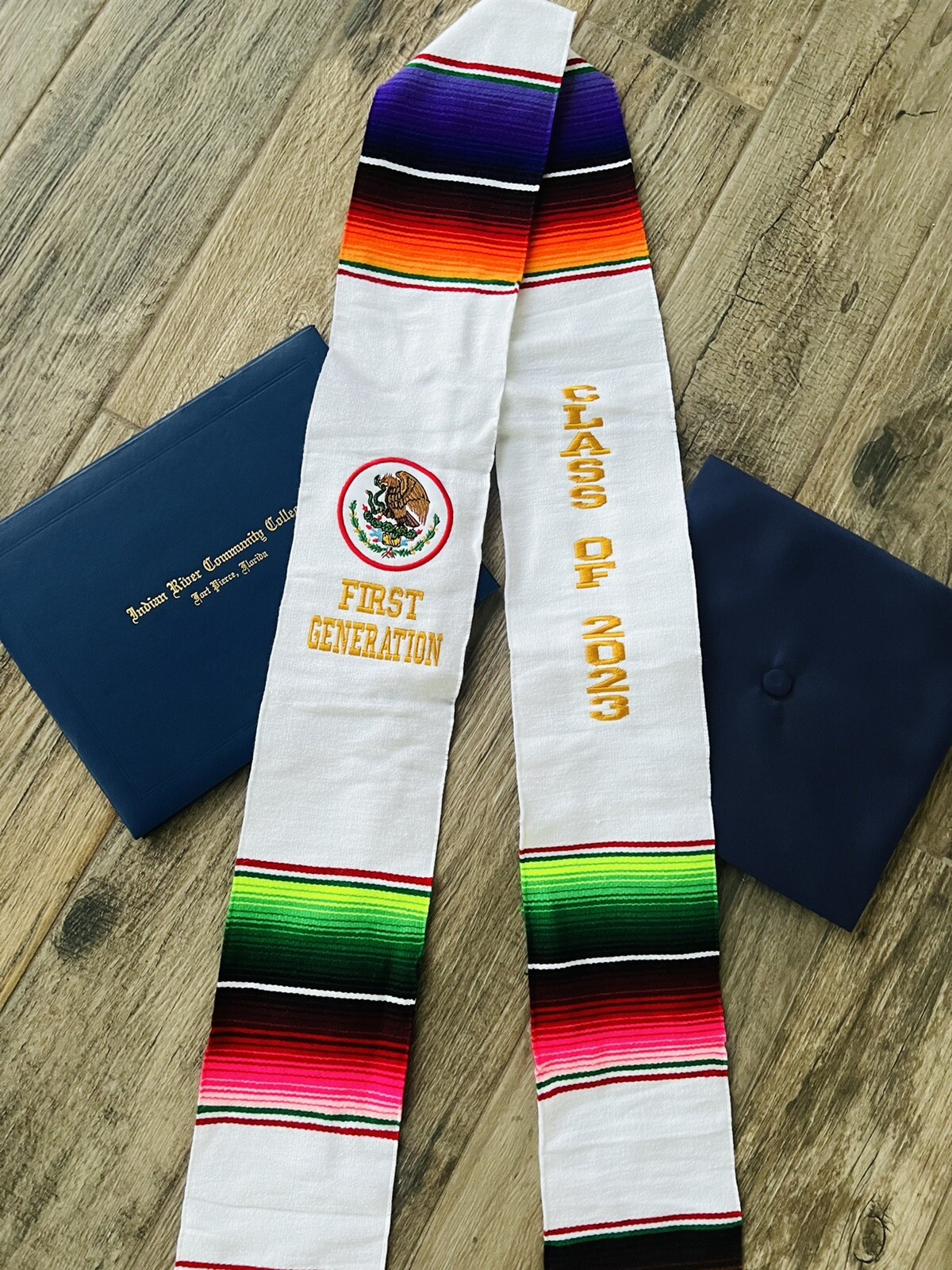 Mexican zarape graduation sash class of 2023 sarape stole grad Estola Sashes