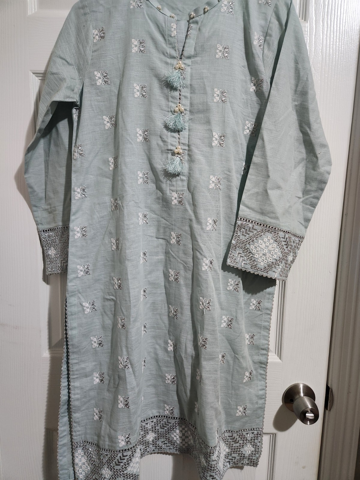 Pakistani Chikankari 2 PC Embroidered Bonanza Strangi Dress