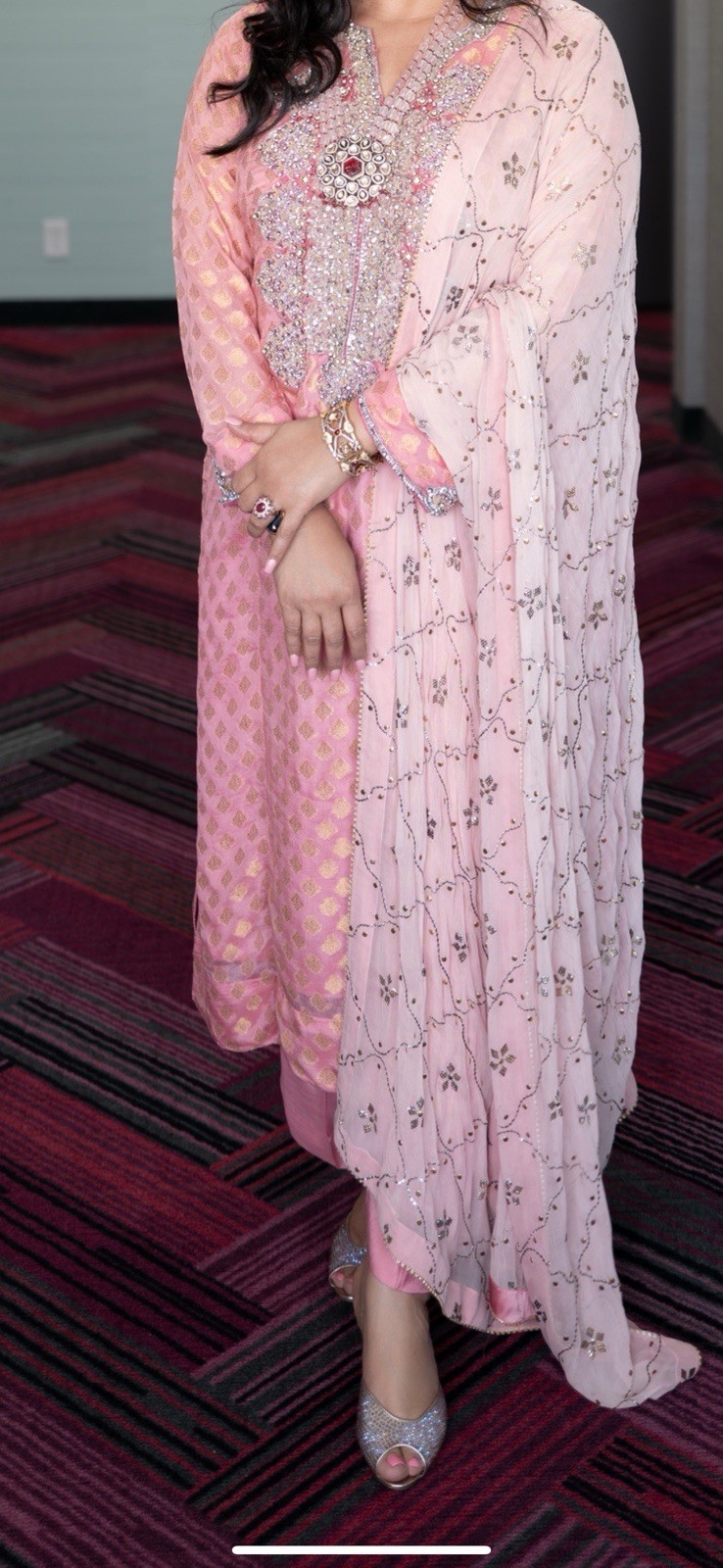 Custom Elan Farah Talib Aziz Suffuse Silk Hussain Rehar SALWAR KAMEEZ MARIA B