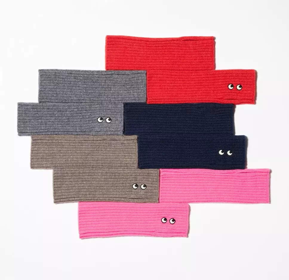 UNIQLO x ANYA HINDMARCH Cashmere knit arm warmers 473432 Unisex 5colors
