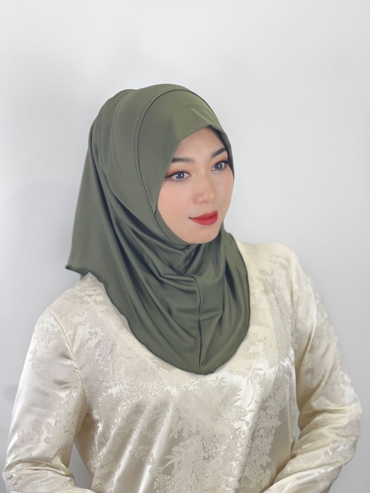 Muslim Arab Women Party Hijab Instant Amira Headscarf Wrap Shawls Turban 1PCS