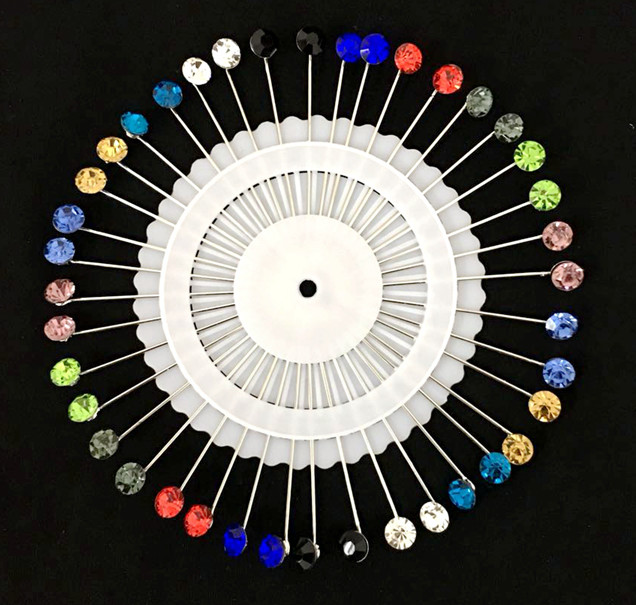 Wholesale Muslim Scarf Hijab Pins Women Rhinestone Brooch Pins Scarf Shawl 40PCS