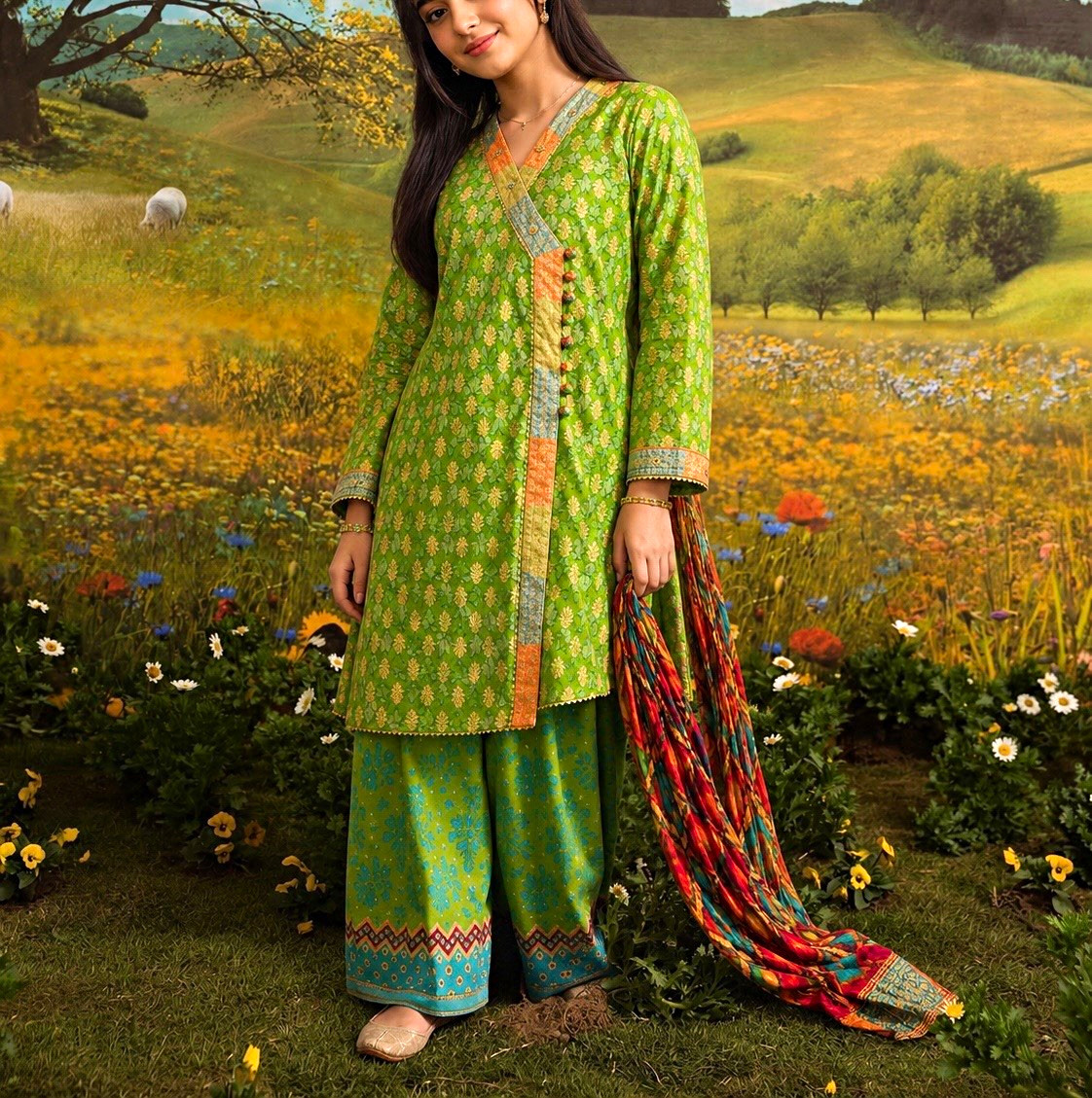 Pakistani/Indian teen /woman 3-Piece Cotton ethnic / desi wear