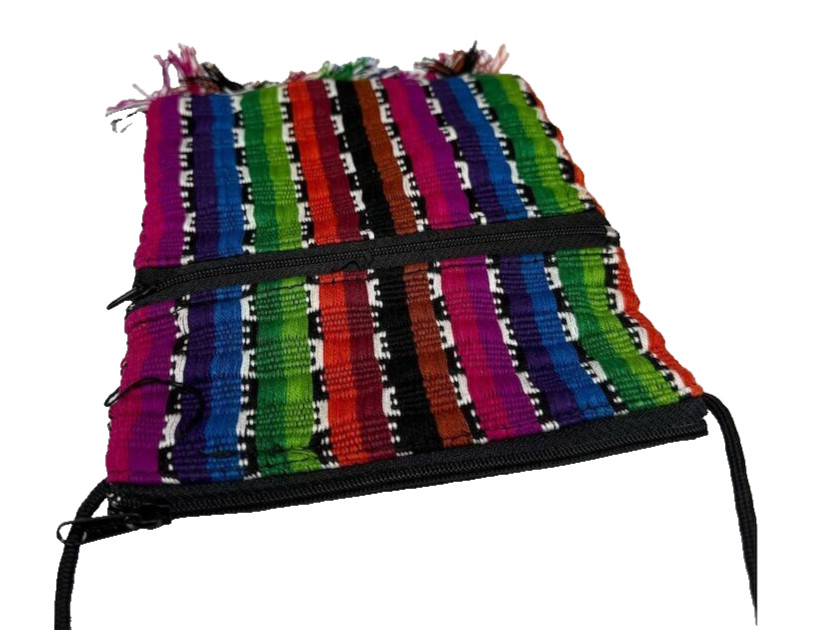 Handmade Multicolor Woven Belt Sash Traditional Mexican Design