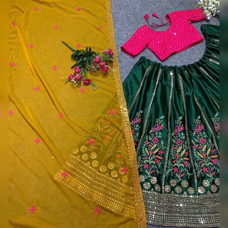 BOLLYWOOD INDIAN LEHNGA ETHNIC WEDDING PAKISTANI BRIDAL PARTY LEHNGA CHOLI EID