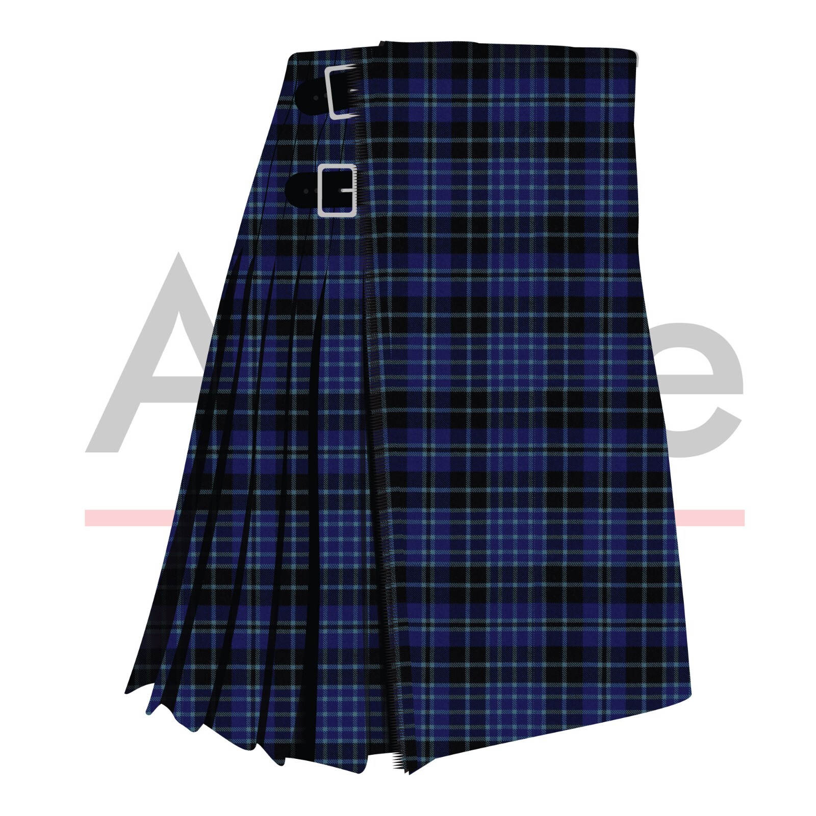 Scottish Handmade Traditional Clark Modern Tartan Kilt-Clan Clark Tartan Kilt