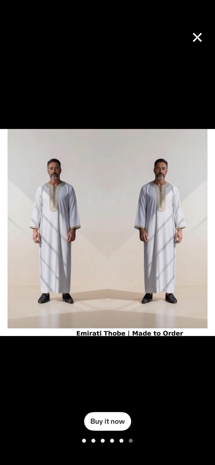 Premium Emirati Thobe – Made to Order | Wash & Wear | AQL Quality |
