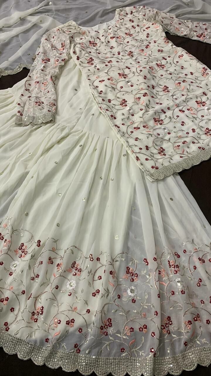Function Wear Georgette Palazzo Suit With Dupatta For Women And Girls