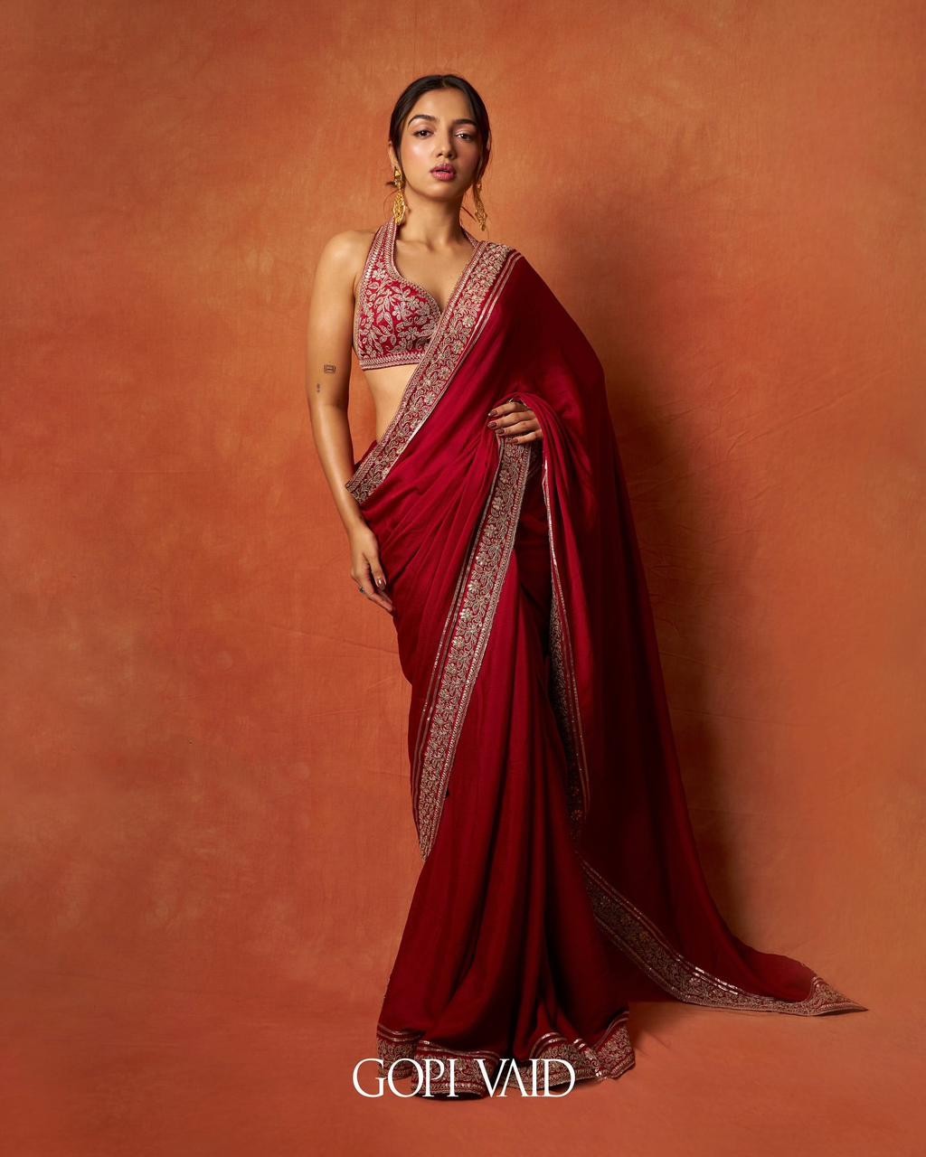 Indian Saree Party Wear Wedding Designer Blouse Sari Bollywood Ethnic Pakistani